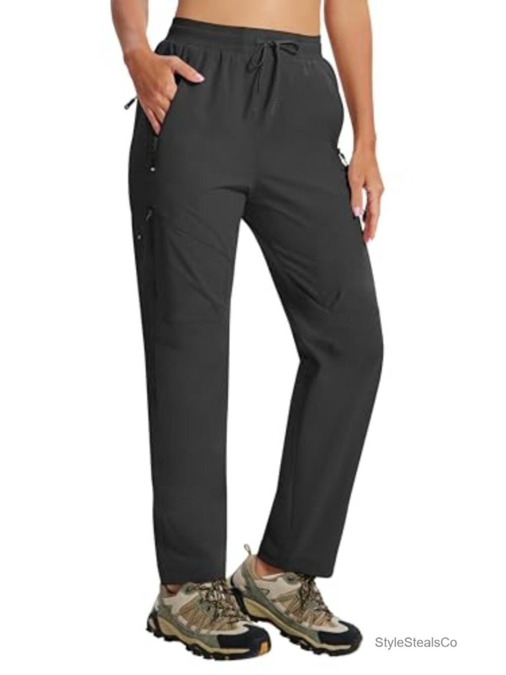 Women's Hiking Cargo Pants Lightweight Quick Dry Joggers Sweatpants with Pockets